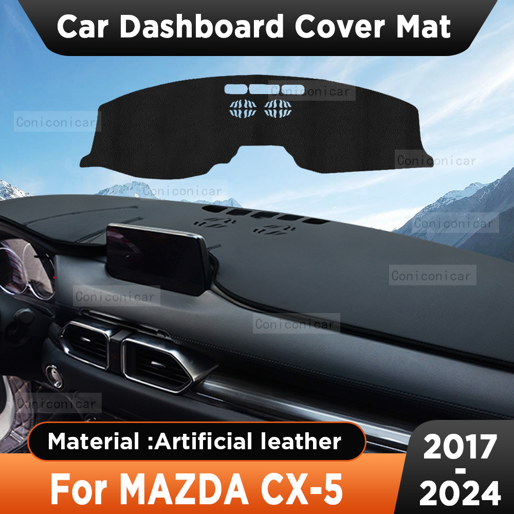 Leather Desk Pad - Non-Slip Couro Artificial Car Dashboard Cover,