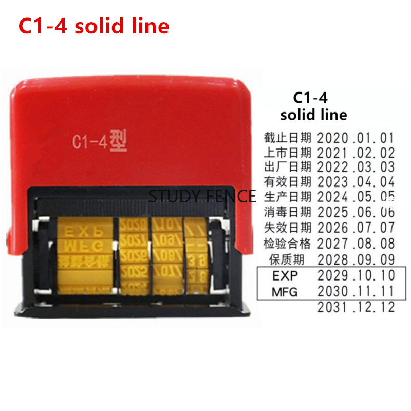 Carimbo de data auto impresso, - Rubber Date Stamp avaliação e preço