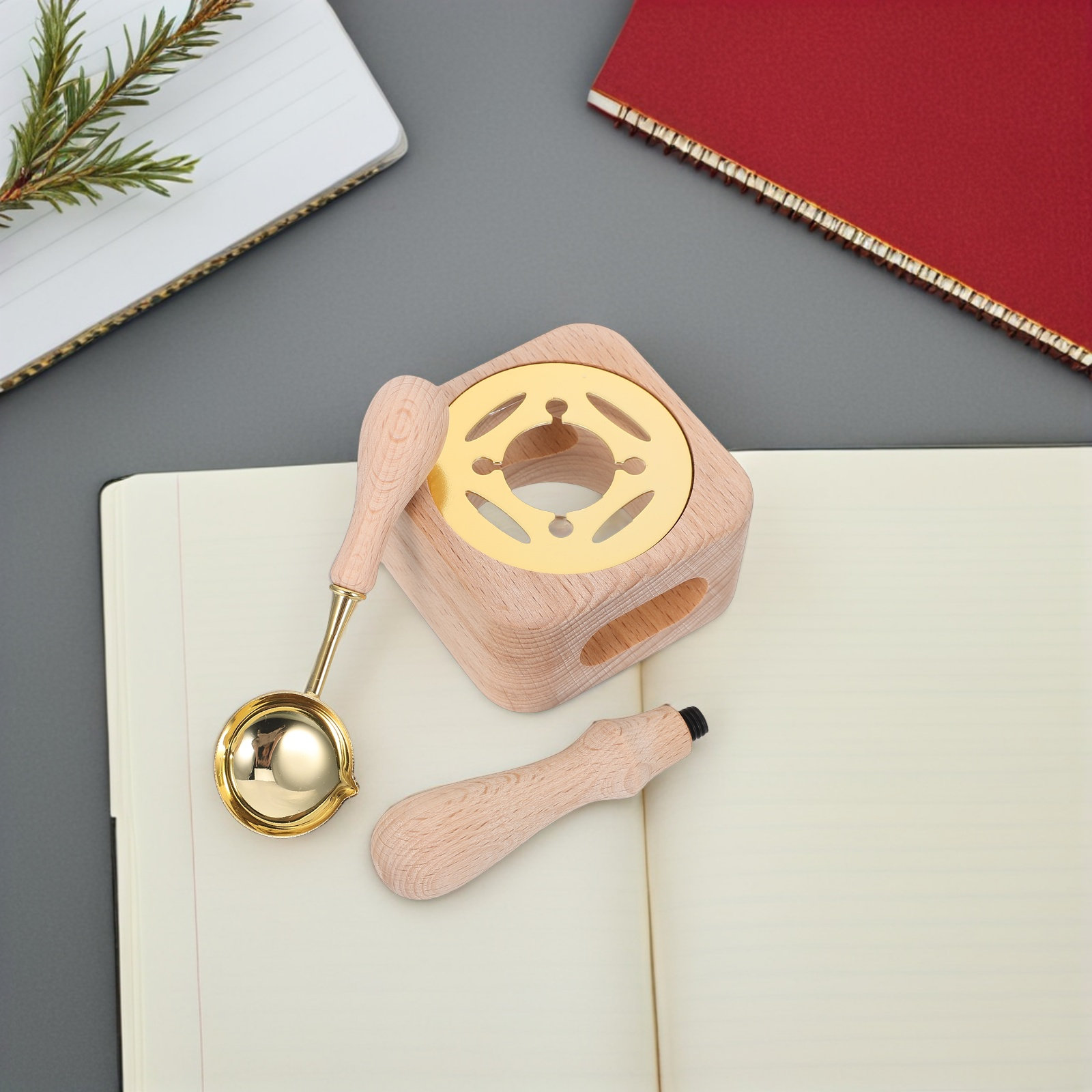 Conjunto de Selos de Cera com  - Wax Seal Stamp Set avaliação e preço