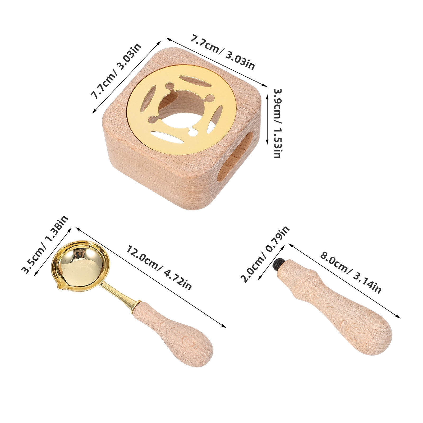 Conjunto de Selos de Cera com  - Wax Seal Stamp Set avaliação e preço
